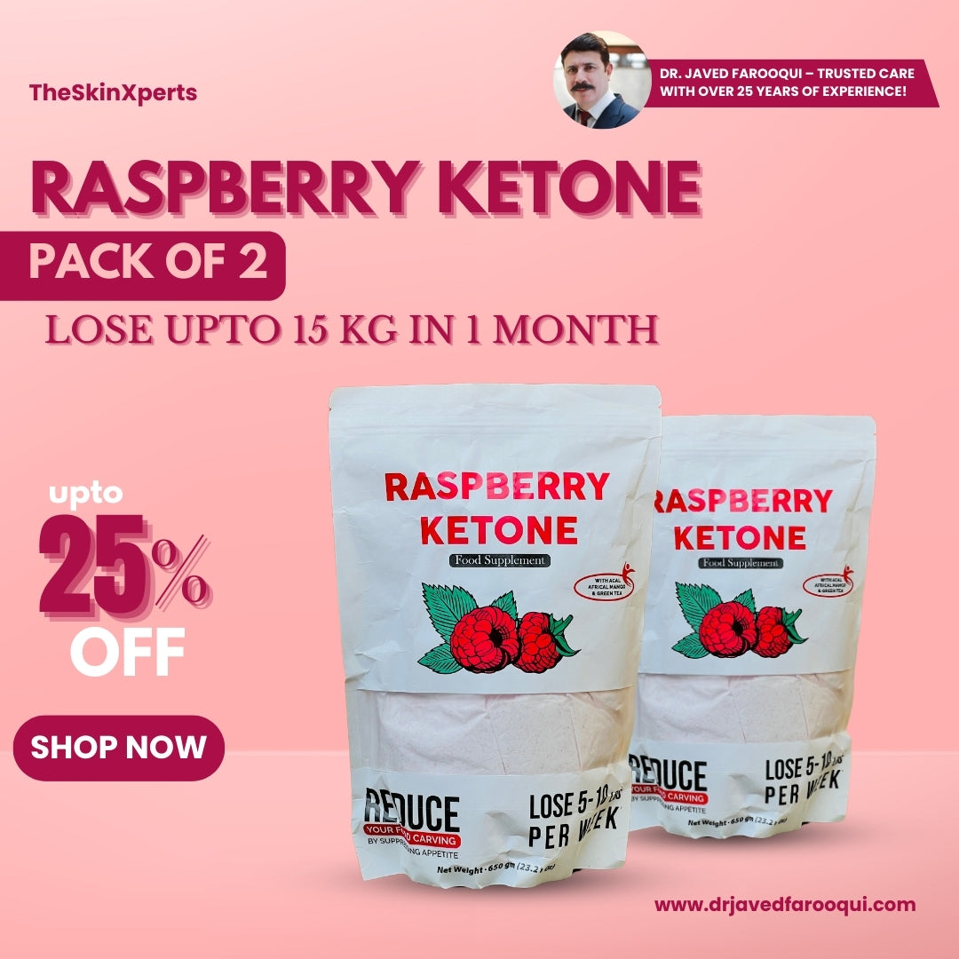 Weight loss Powder with Avocado Capsules Raspberry Ketone - Pack of 2