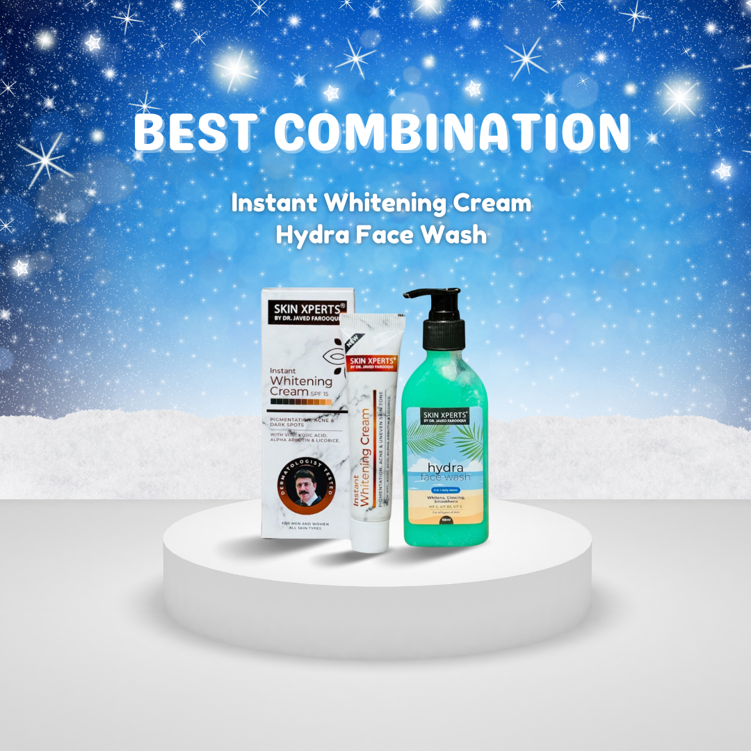 Combo - Instant Whitening Cream & Hydra Face Wash