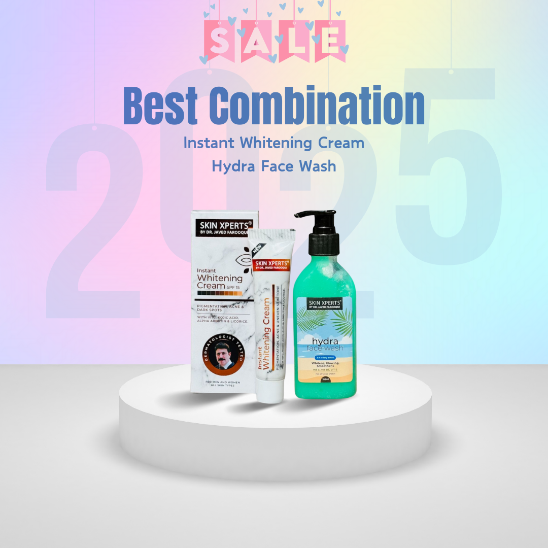 Combo - Instant Whitening Cream & Hydra Face Wash