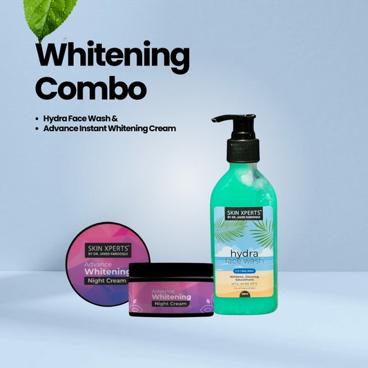 Combo - Advance Instant Whitening Cream & Hydra Face Wash