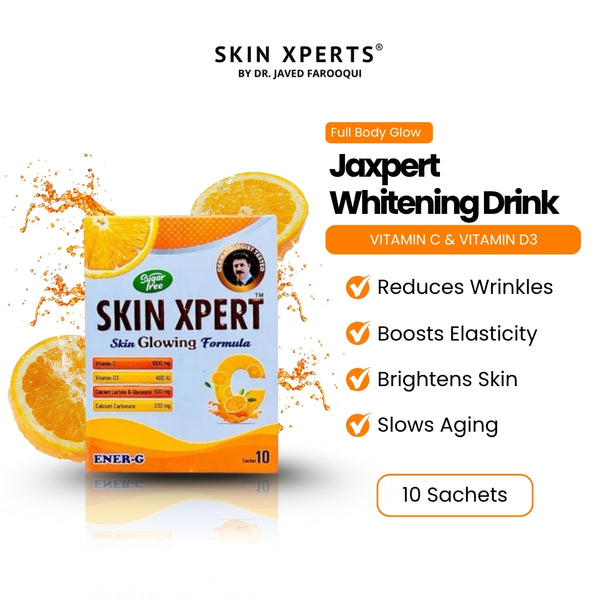Jaxpert Skin Glow Drink with Glutathione, Vitamin C & D3 + Calcium Boost ( Small )