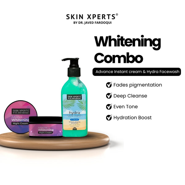 Combo - Advance Instant  Brightening  Cream & Hydra Face Wash