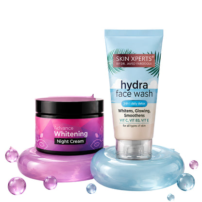 Combo - Advance Instant  Brightening  Cream & Hydra Face Wash