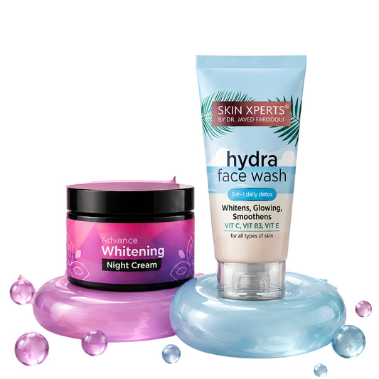 Combo - Advance Instant  Brightening  Cream & Hydra Face Wash