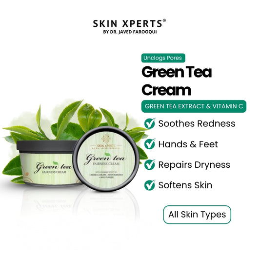 Brightening Green Tea Face Cream with Alpha Arbutin & Vitamin C