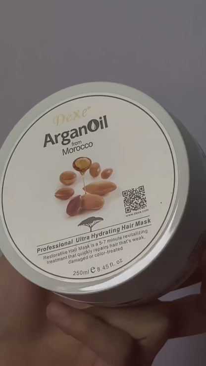 Argan Hair Mask with Shea Butter, Keratin & Aloe Vera